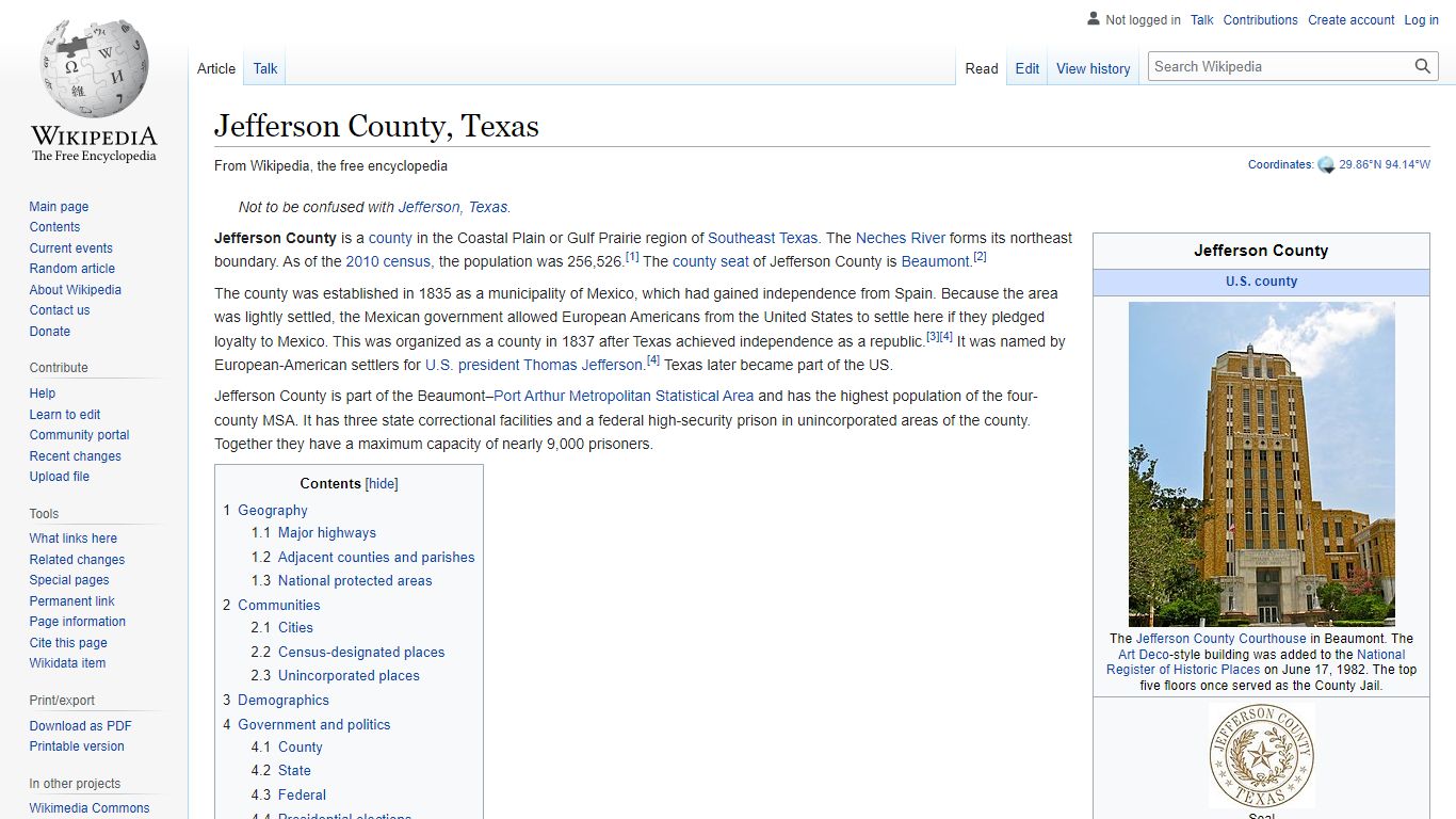 Jefferson County, Texas - Wikipedia